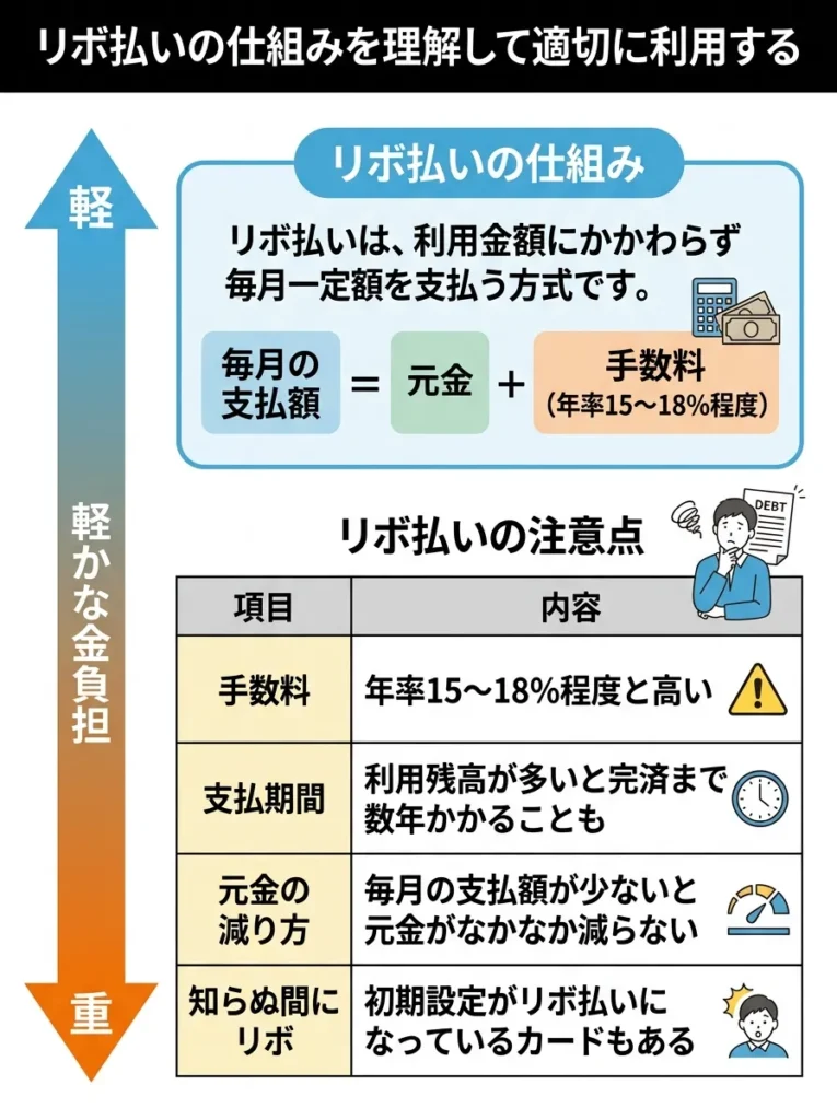 リボ払いの仕組みを理解して適切に利用する
