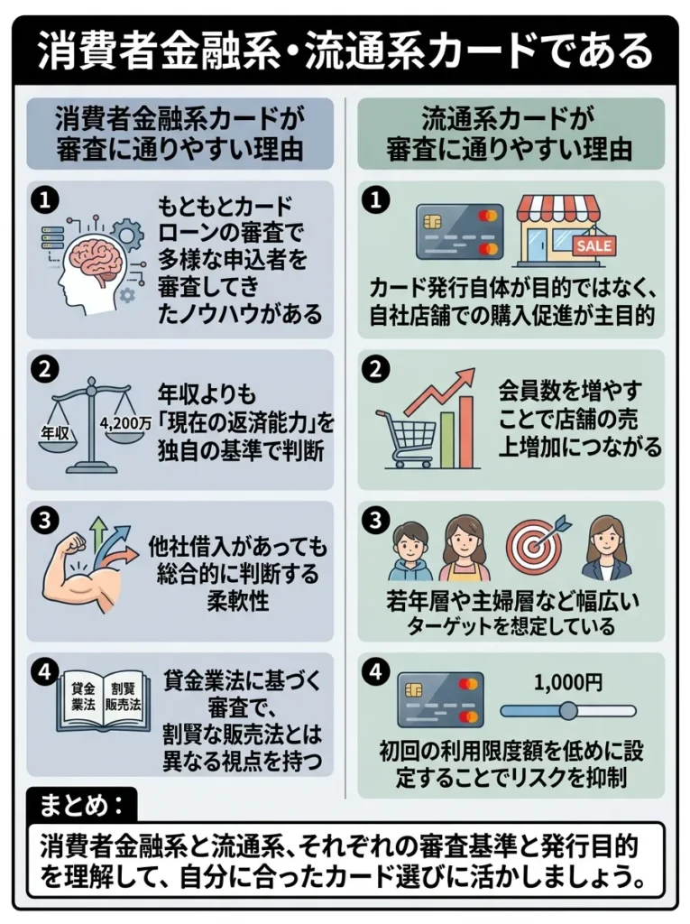 消費者金融系・流通系カードである